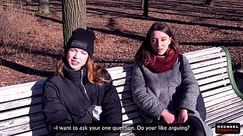 Practice the thrill of a gamble with unknown women in a public setting