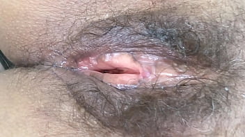 Practice the exhilarate of eyeing a latina mom's fur caked pussy after powerful plowing